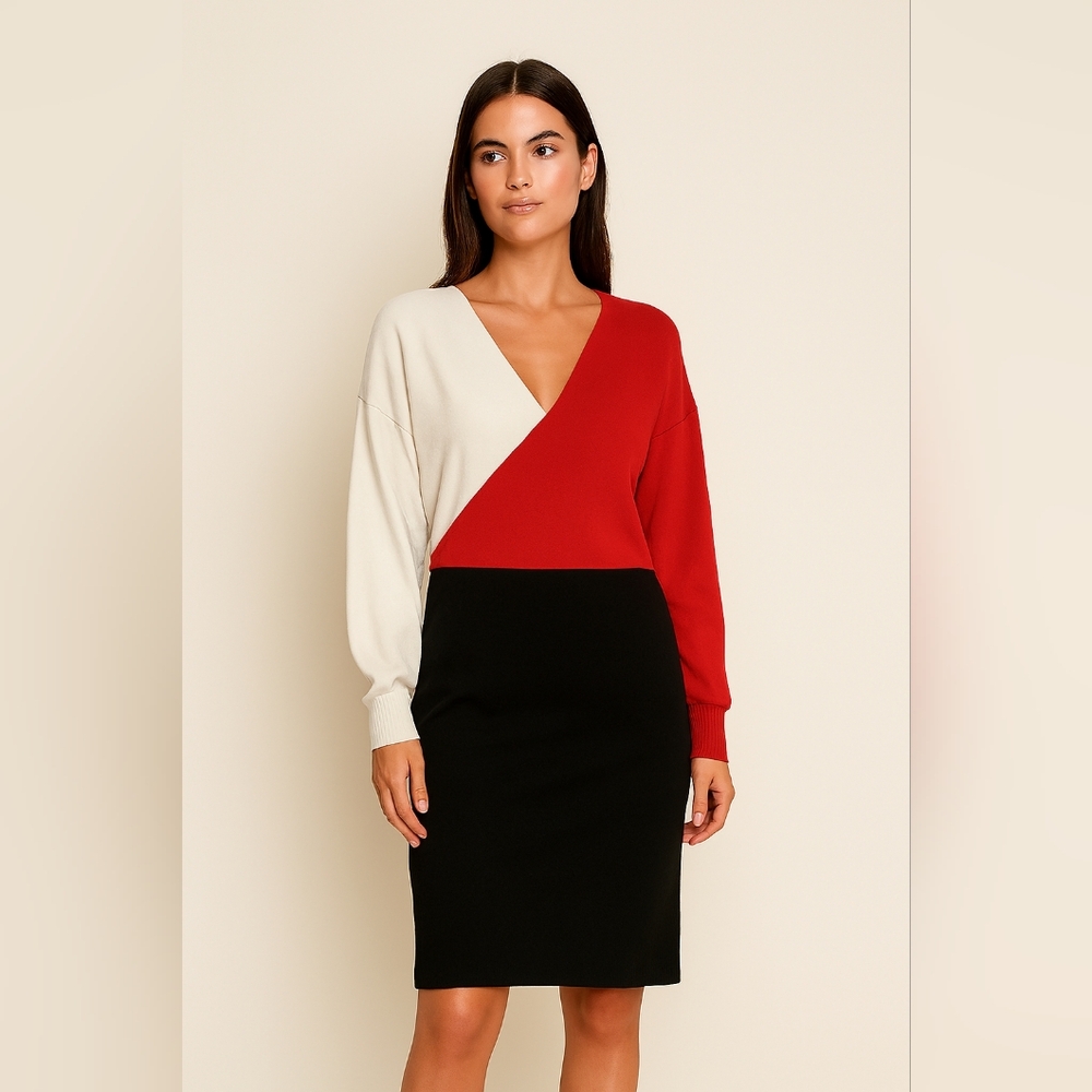 Almost Famous NWT Plus Size Colorblock Midi Dress